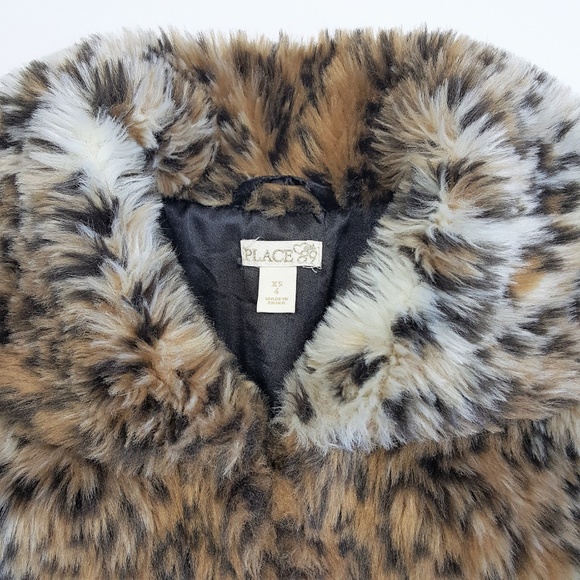 TCP Cropped Faux Fur Leopard Jacket - Sz XS (4) - Picture 4 of 6
